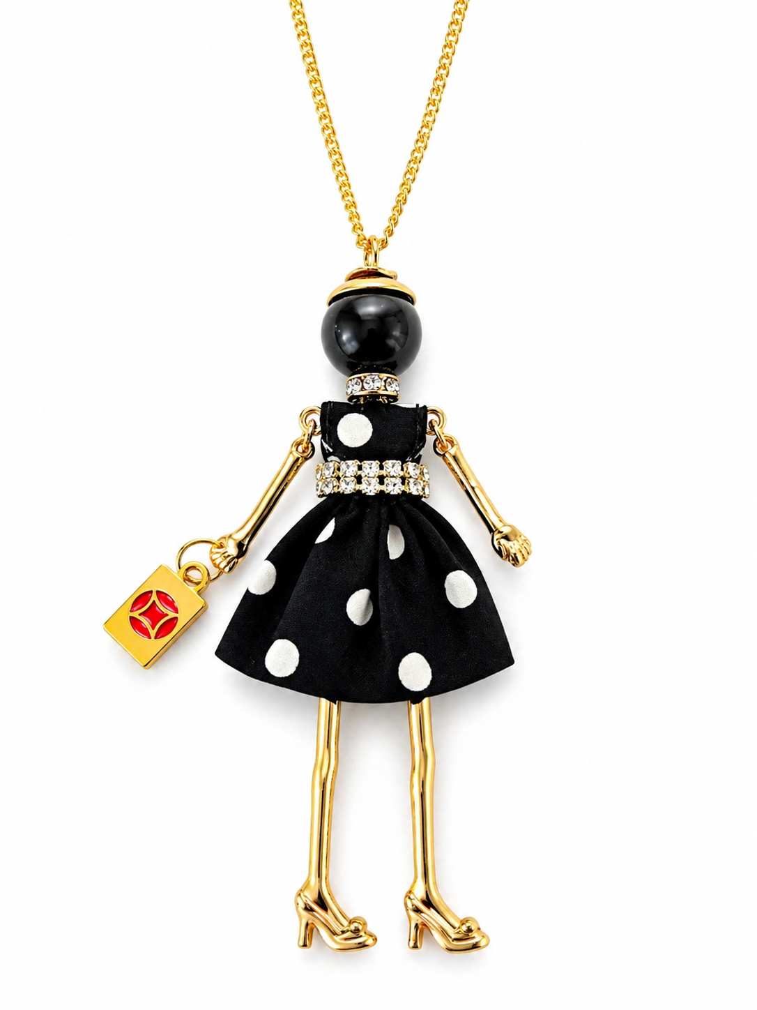 Mah Jongg Doll Trinket Necklace - Unique Gift for Mahjong Lovers