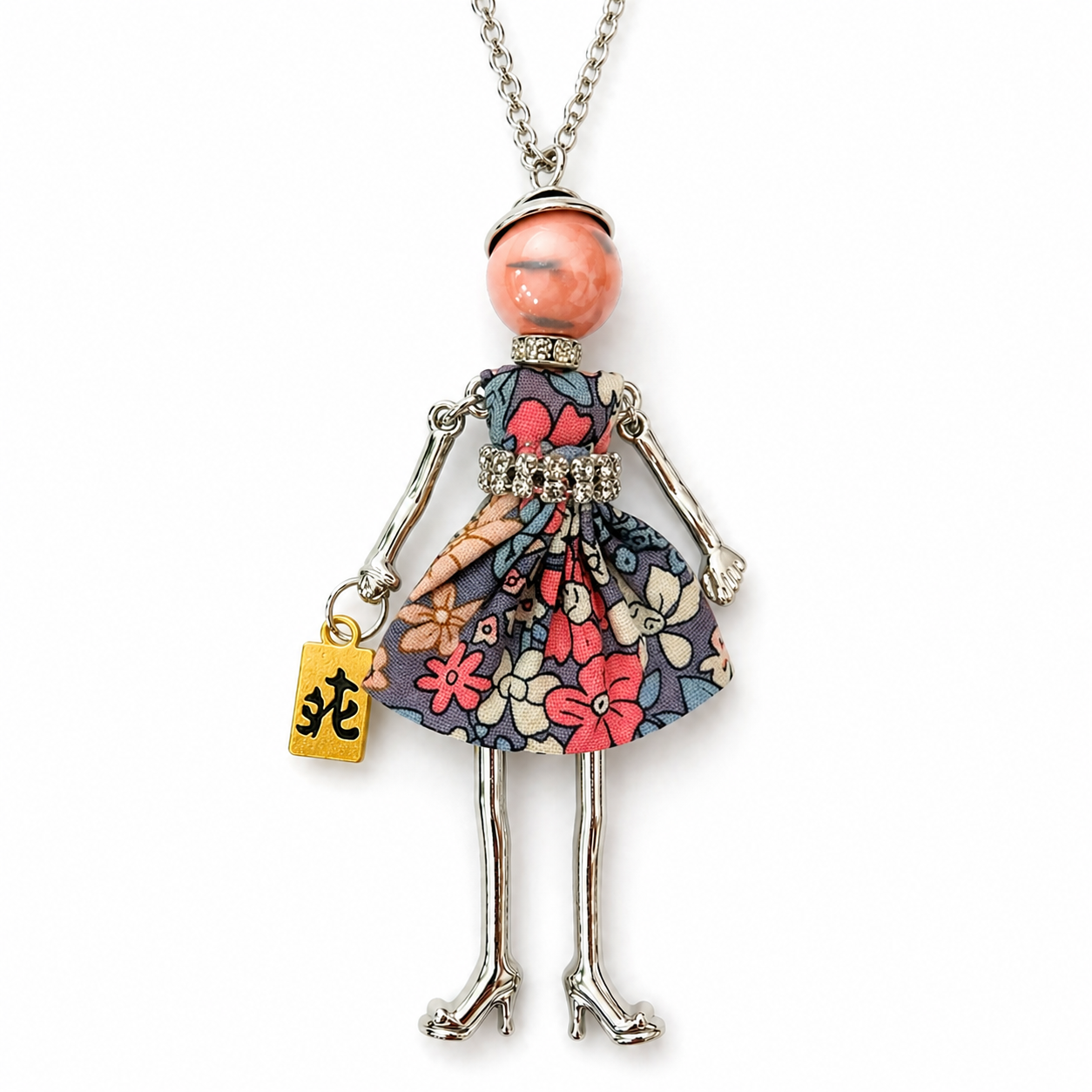 Mah Jongg Doll Trinket Necklace - Unique Gift for Mahjong Lovers