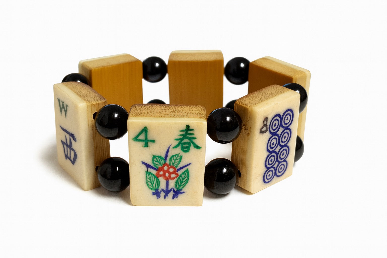 Bone & Bamboo Mah-Jongg Bracelet