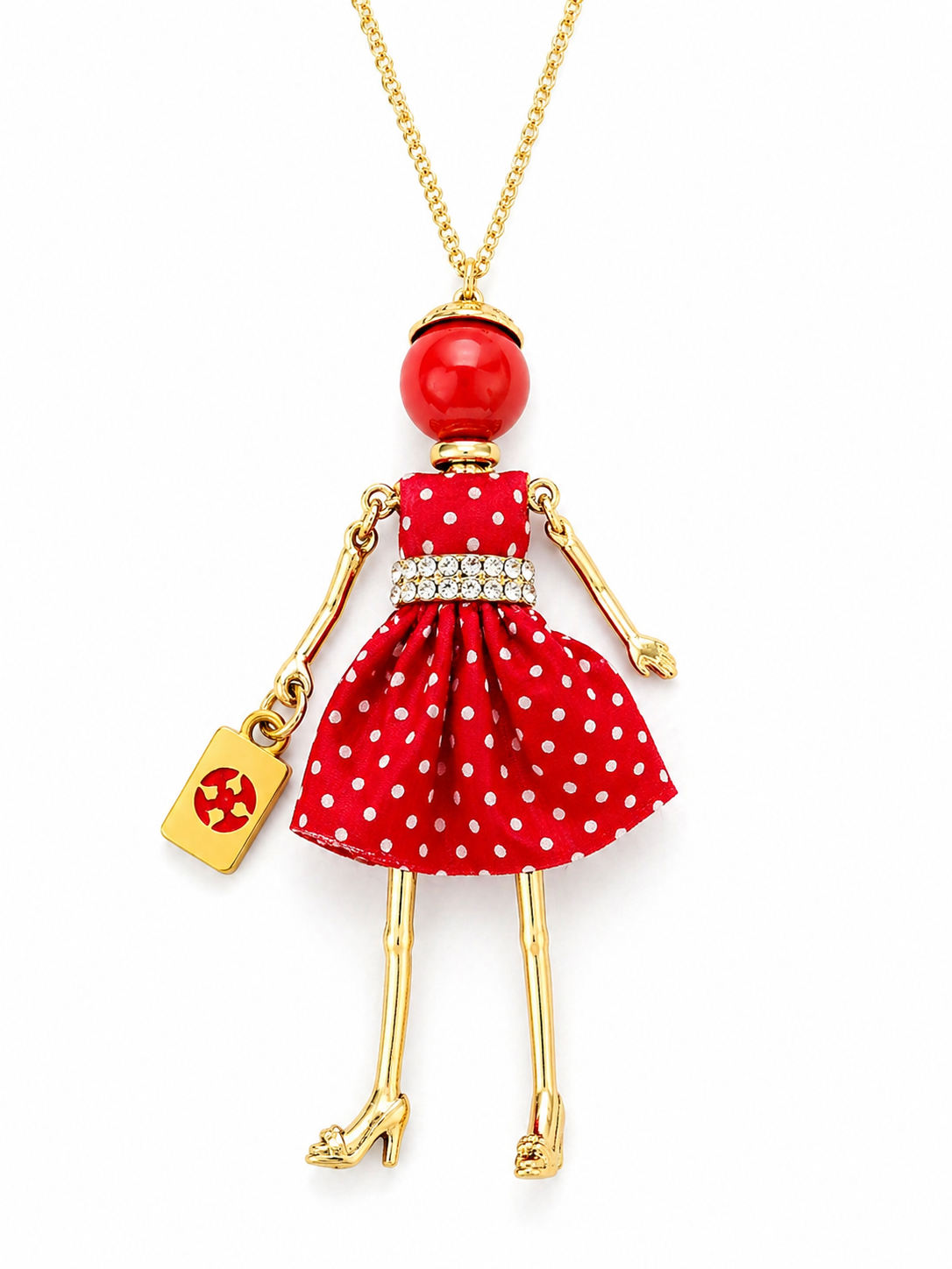 Mah Jongg Doll Trinket Necklace - Unique Gift for Mahjong Lovers