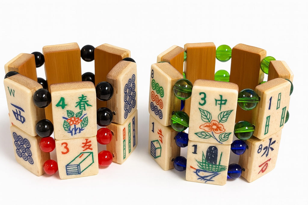 Bone & Bamboo Mah-Jongg Bracelet
