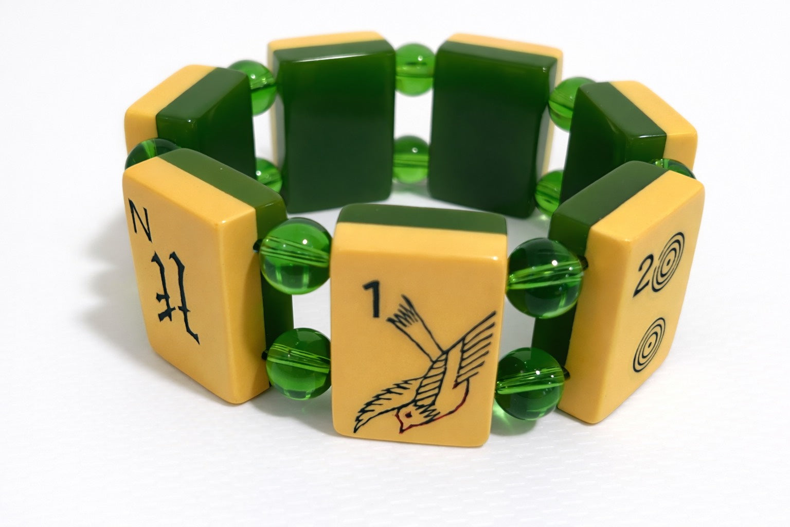 Vintage Bakelite Limited Edition Mah-Jongg Bracelets