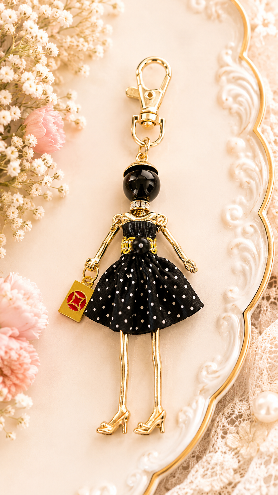 Mah Jongg Doll Trinket Necklace - Unique Gift for Mahjong Lovers