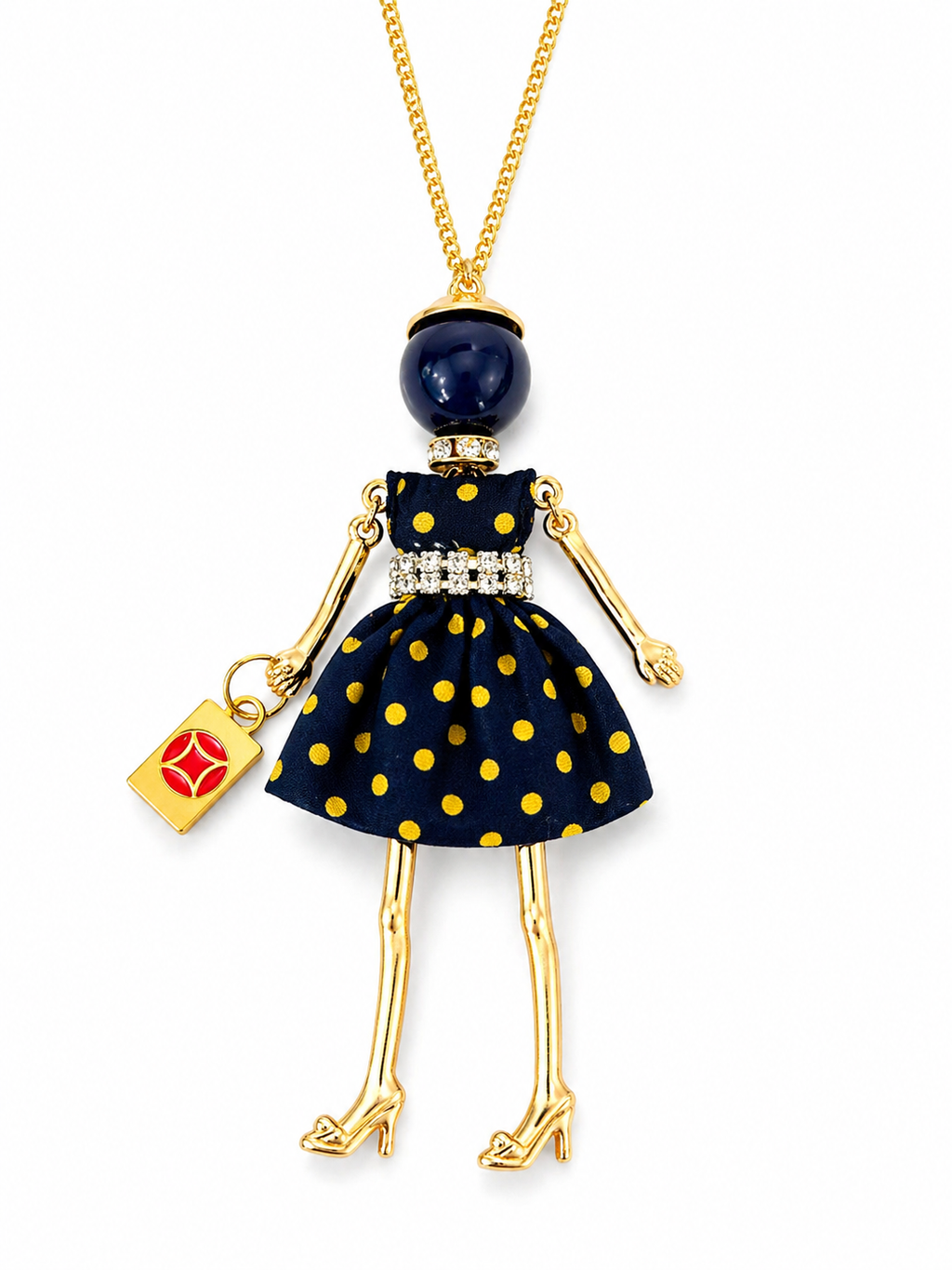 Mah Jongg Doll Trinket Necklace - Unique Gift for Mahjong Lovers