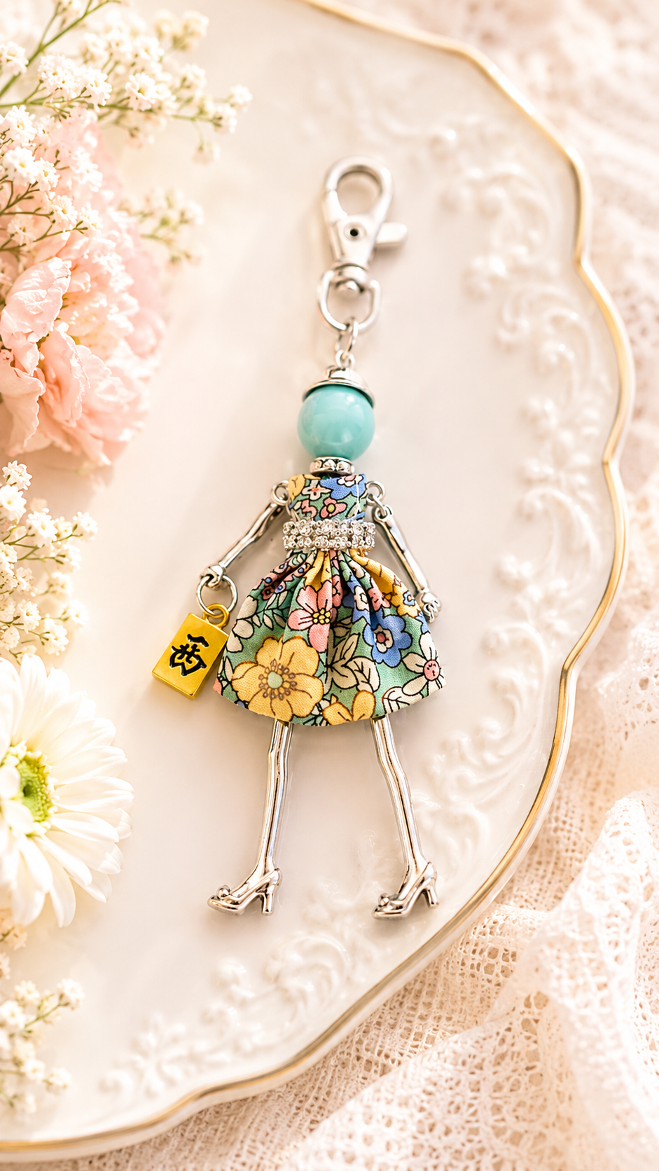 Mah Jongg Doll Trinket Necklace - Unique Gift for Mahjong Lovers