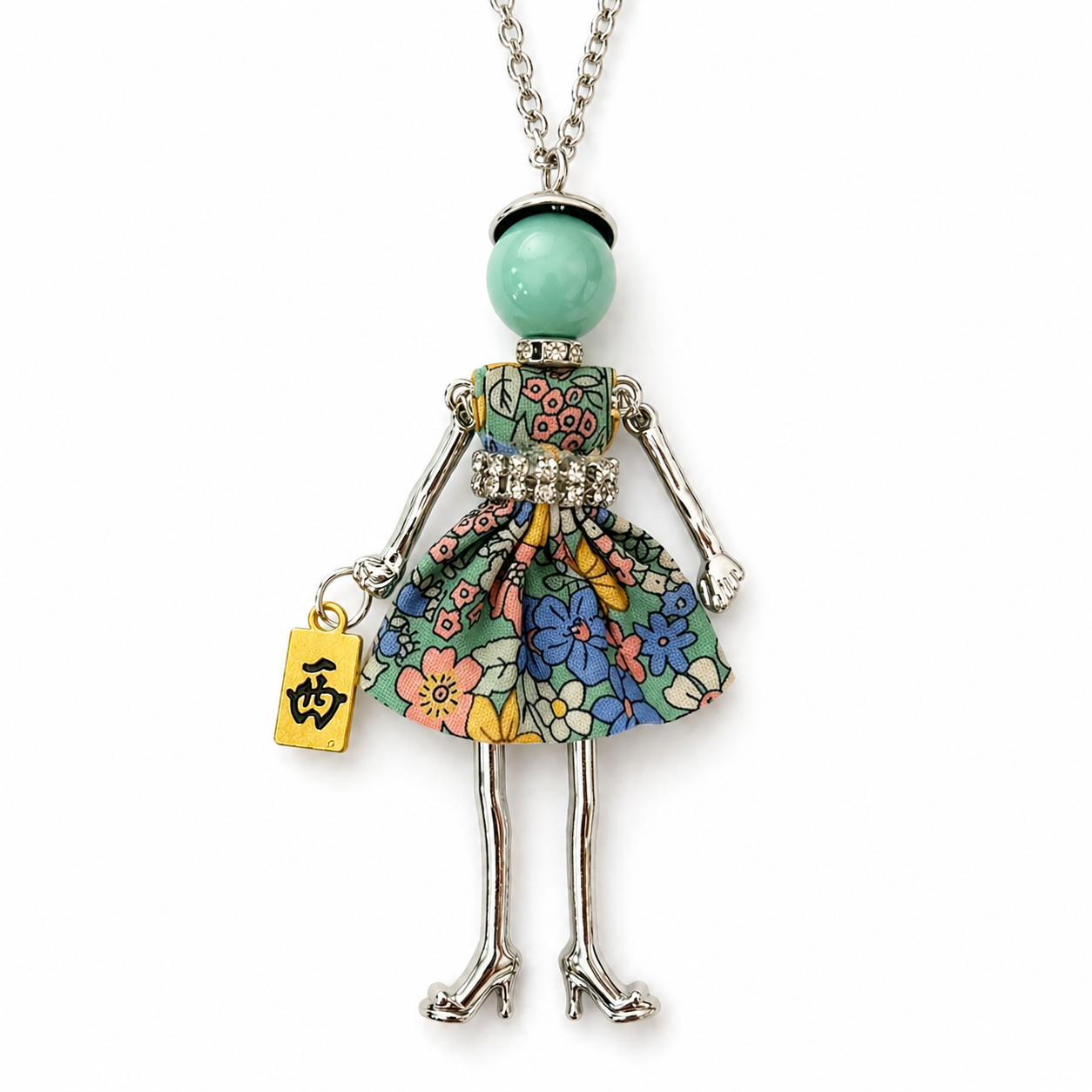 Mah Jongg Doll Trinket Necklace - Unique Gift for Mahjong Lovers